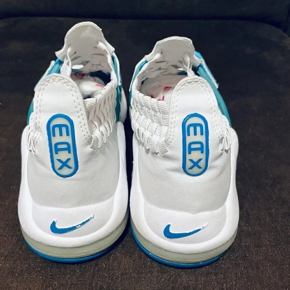 Vintage Nike Air Max Sphere Woven Women's White Blue 302260 Running Shoes